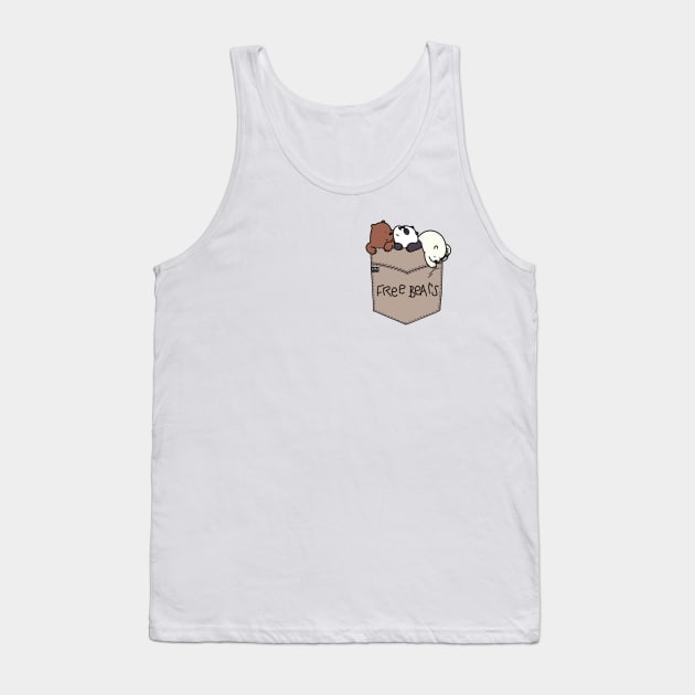 We Bare Bears Pouchie Shirt Tank Top by MMTees